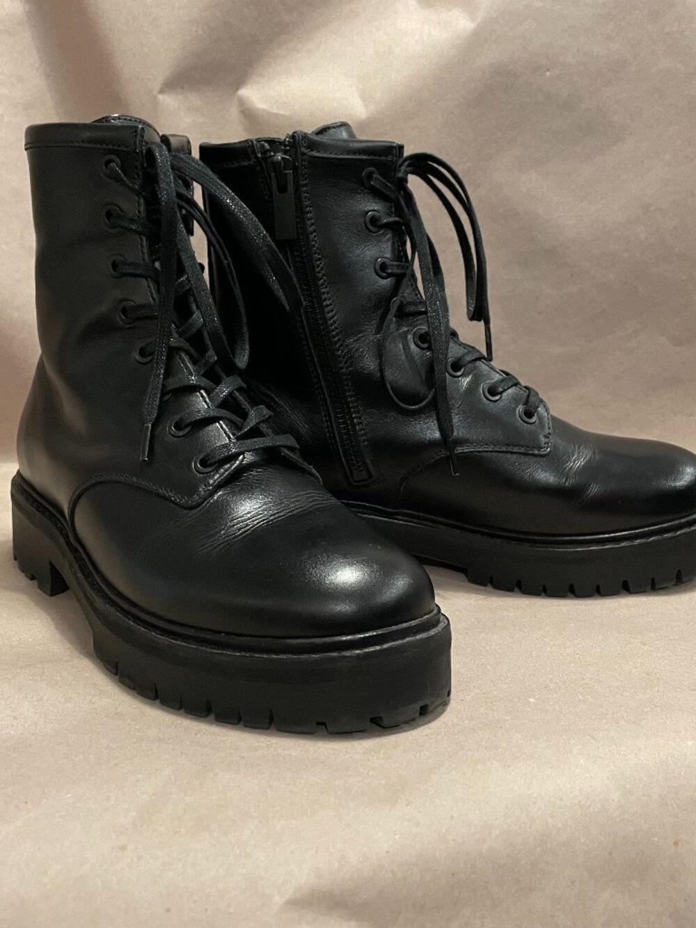 Thursday Combat Boots women size US 7 black like new with box